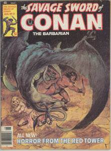 Savage Sword of Conan #21 (1970) - 5.5 FN- *The Horror From the Red Tower*