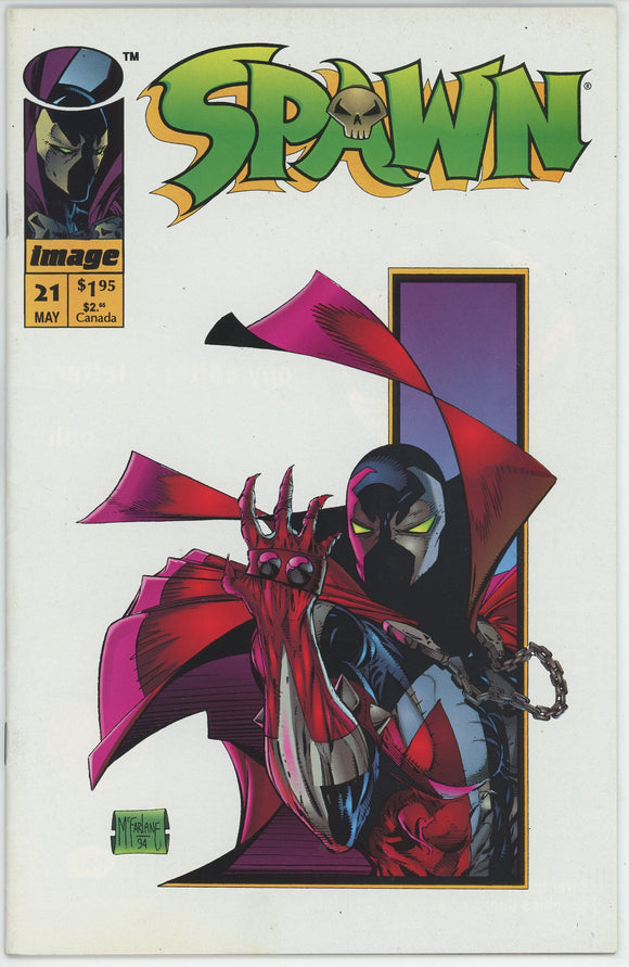 Spawn #21 (1992) - 7.5 VF- *The Hunt/New Look*