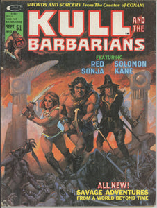 Kull and the Barbarians #3 (1975 Magazine) - 5.5 FN- *Red Sonja Origin*