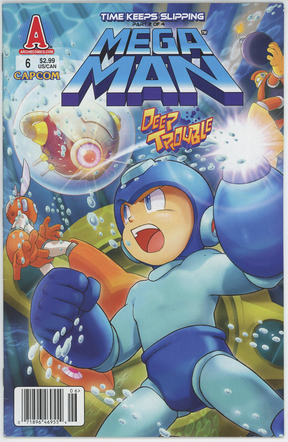 Mega Man #6 (2011 Archie) - 8.0 VF *Time Keeps Slipping* Newsstand